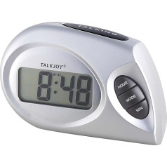 TalkJoy Profesionalus kalbantis laikrodis Stalo laikrodis Laiko skelbimas Aklųjų laikrodis Vyresniųjų laikrodis Didelis LCD ekranas Naktinis stalas Regos sutrikimai Kasdienis pagalbos žadintuvas