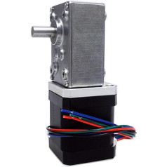 42 mm Schrittmotor-Extrudergetriebe 5840-BJ4248 Schrittmotor-Verhältnis 100,200,290, 8 mm Typ-D-Wellenschneckengetriebe 1 Stück (dydis : pavarų dėžės santykis 200)