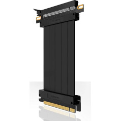 EZDIY-FAB [20cm PCIE 3.0 16 Way High Speed Riser Cable PCI Express Connector GPU Extension Card - tiesi jungtis