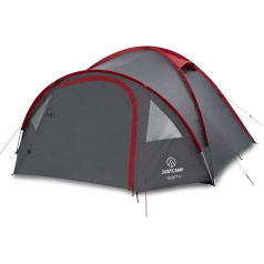 JUSTCAMP Scott Camping Tent with Anteroom, Igloo Tent for 3 or 4 Persons, Double-Wool Dome Tent