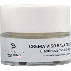 Blor Gesichtscreme Schneckenschleim, elastisch, Anti-Age, 50 ml, Gesichtspflege mit Schneckenschleim, hergestellt in Italien, junge und strahlende Haut