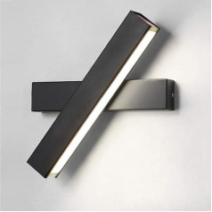 Sieninis šviestuvas LED vidaus sieninis šviestuvas Cool Warm White 6000 K Modernus 12 W sieninis apšvietimas Geležinis sieninis šviestuvas Beveik 360° pasukamas geležinis sieninis šviestuvas Sieniniai šviestuvai miegamajam, vonios kambariui, svet