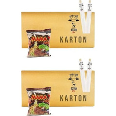 Mama greito paruošimo jautienos skonio makaronų sriuba (Papa Vo) su vienkartinėmis lazdelėmis (60 x 60 g), 2 vnt.