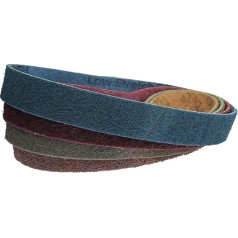 Bandschleifer-Schleifbänder, 4 Stück 40 * 740 mm Vlies-Nylon, grob bis fein, for Schleifen, Polieren, Schleifen, Schärfen (Farbe: Mischung, Größe: 740 x 40 mm) (Spalva : Brown P150, Dydis : 740x40mm)