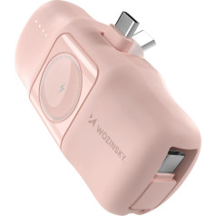 Mini powerbank 5000mAh 15W USB-C ir įkroviklis 