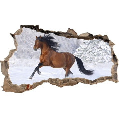 3D sieninė tatuiruotė, sieninis lipdukas, proveržio gyvūnai, aukštis 60 x plotis 100 cm, miegamajam / svetainei, įvairiaspalvis