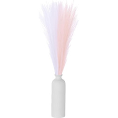 apsirūpinimo žemėlapis Dirbtinė pampų žolė 55 cm dirbtinės purios žolės stiebai Dirbtinės džiovintos gėlės namams Vestuvių vazos dekoracijos Rausvai balta pakuotė 30 vnt.