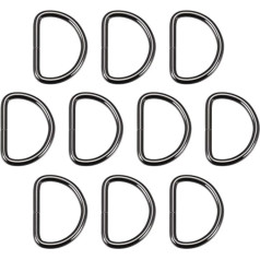 išteklių žemėlapis 10 vnt. juodo metalo D žiedai 40 mm D žiedas sagtis aparatūros krepšys diržas DIY priedai