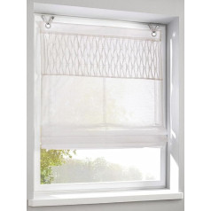 Romanetės su kilpomis Tuck White 80 x 140 cm