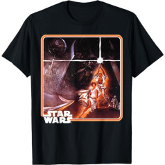Žvaigždžių karai Classic Epic A New Hope plakatas įrėmintas matinės spalvos marškinėliai