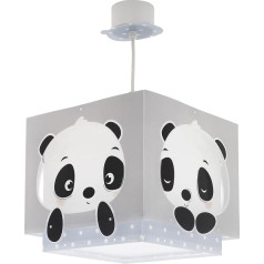 Dalber 63162T E27 Vaikų miegamojo pakabinamas šviestuvas Lubų šviestuvas Vaikų miegamasis Panda Bear Animals Blue