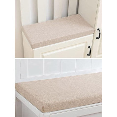 Sodo suoliuko pagalvėlė 2 3 sėdimų vietų patalpoje lauke, 100/120cm Patio Swing Pad (120 * 40 * 3cm, smėlio spalvos)