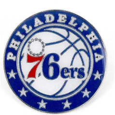 NBA Philadelphia 76Ers komandos logotipas, metalinis