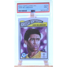 Jude Bellingham Rooki Dortmund 2020 Topps Living UCL futbolo prekybos kortelė PSA 9