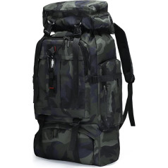 Vohoney 80L Hiking Backpacks Travel Backpack Trekking Backpacks Multifunctional Daypack Men Women Outdoor Backpack Daypack School Backpack Sports Bag for Climbing Camping Riding Travel, blue hiking