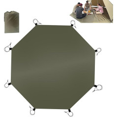 Zelt, Fußabdruck, Camping, Outdoor, wasserdicht, Camping Matte, Octagonal Camping Tarp, Lightweight Camping Ground Sheet, Portable Camping Blanket, Hiking Ground Matt, wasserdicht