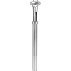 Dviračių sėdynės postas, dviračio hidraulinis sėdynės postas 27.2 mm / 31.6 mm pakabos sėdynės postas Dviračių alyvos slėgio amortizatoriaus sėdynės postas kalnų dviračiui, kelių dviračiui (27.2 mm sidabrinis)