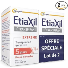 Etiaxil Detranspirantas nuo gausaus prakaitavimo 2 x 15 ml pakuotė