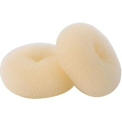 2 teilig extra groß Hair Bun Donut Maker, Ring Stil Dutt, Frauen Nadel Haar Donut Brötchen Maker, Hair Donut Shaper Hair Bun Maker (4.3 in. Für Dicke und lange Haare) (blond)