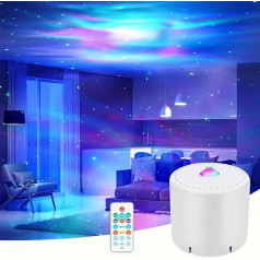 MHAZDZE LED žvaigždėto dangaus projektorius Starlight projektorius Galaxy projektorius Nuotolinio valdymo laikmatis Žvaigždžių projektorius Naktinė šviesa vaikams Suaugusiųjų vakarėlis
