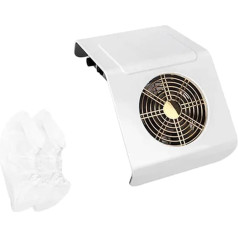 USKI Nalsammelmaschine 40 W mit 2 Beuteln, Nalventilator, Saugausrüstung, Saur for Acrylnäl und Poly-Nalverlänrung (balta)