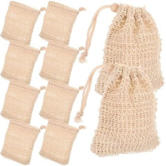 FRCOLOR Baumwolltaschen 20 Stk Blasennetz Seifensäckchen Afrikanischer Körperwäscher Seife Luffa Beutel Luffa-seife Seifen-peeling-beutel Tasche Badetuch Waschetikett Kordelzug Ramie