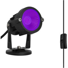 SHEHUALI UV kietinimo lempa, UV dervos kietinimo lempa SLA/DLP/LCD 3D spausdintuvui, kietina šviesai jautrią dervą, 405 nm UV šviesos diodų lempa su kištuku, 
