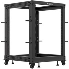 Atvira 19'' 15u 600x600-1100 reguliuojama juoda spinta