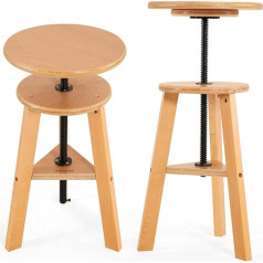 Viswin 48-65 cm reguliuojamo aukščio medinė taburetė Buko medienos menininko taburetė piešimo stalui tapybos taburetė menininkams suaugusiems Medinė kėdė barui virtuvei Namų naudojimo biuro studija