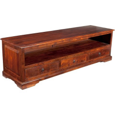 Massivmoebel24.De Oksfordo žemutinė lenta iš medžio masyvo Nr. 439 Akacijų mediena Nuga lakuota Kolonijinis stilius 175 x 50 x 53 cm Kietos TV lentos Medinė žemutinė lenta