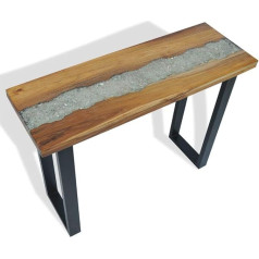 Camerina Konsolinis staliukas iš tikmedžio 100 x 35 x 75 cm Konsolinis staliukas gyvenamajame kambaryje Konsolinė spintelė Prieškambario staliukas