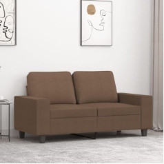 Ccciner 2 vietų sofa, ruda, 120 cm, audinys, Jauki 2 vietų sofa jaukiems namams, rudos spalvos sofos ir kušetės