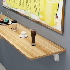 Generisch Sieninis sulankstomas stalas vaikams, kompaktiškas, sulankstomas darbo stalas mažoms erdvėms, daugiafunkcinis stalas namams, biurui, virtuvei, 80 x 30 cm, šviesaus riešutmedžio spalvos