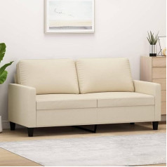 Somanki 359165 2-vietė sofa Cream 140 cm Audinys, Sofos ir kušetės, Sofa svetainė, Sofa paauglių kambariui, Sofa poilsiui, Sofa miegamajam, Miegamojo sofa, Minkšta sofa