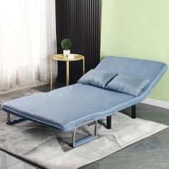 ‎Generisch 3 in 1 keičiama sofa-lova su reguliuojamu atlenkiamu atlošu, paminkštinta miegamoji kėdė laisvalaikiui, grindims, sofai, violetinė, 100 cm