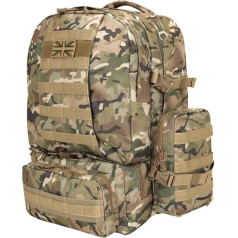 Kombat UK Expeditions-Rucksack für Herren und Damen, groß, 50 l, Armee-Airsoft, taktiškesnis Assault Molle-Sholder-Tasche für Survival, Reisen, Jagd, Wandern, Angeln, Fitnessstudio, Schule, Kadetten