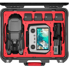 SYMIK P400-M3TL Mavic 3 Pro dėklas, trijų sluoksnių vandeniui atsparus kietas korpusas, skirtas DJI Mavic 3 Pro/Mavic 3/Classic/Fly More Combo, DJI RC/RC Pro/RC-N1 nuotolinio valdymo pultui, nusileidimo aikštelei, iPad, priedams, juodas,