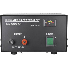 VOLTCRAFT FSP-11312 165W fiksuotos įtampos linijinis maitinimo šaltinis, stalinis, 13,8 V DC 12 A
