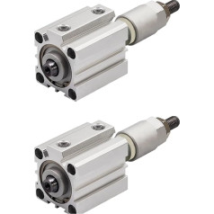 Pneumatinis cilindras, J32 serija Einstellbarer Schlaganfallluft Pneumatischer Zylinder 20/40/50/75/100 Kompaktzylinder -20-30-50 -S-b-sb Doppeltes Handeln für automatische Ausrüstung(SDAJ32x100-50-S)