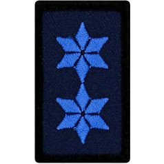 Café Viereck ® Policijos mini laipsnio ženklelis - pleistras su laipsniu - siuvinėtas ant velcro - 3 x 5 cm (Police Master (PM))