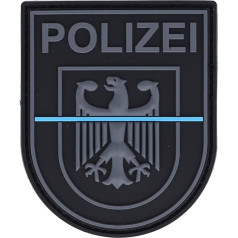RescPol guminis raištis Federalinė policija - Blueline, juoda/pilka/mėlyna