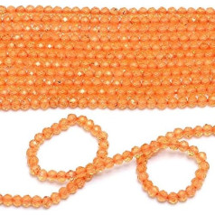 Jaipur Gems Mart Retas Mandarino Spessartite granatas brangakmenis Faceted Rondelle karoliukai | 2 mm - 3 mm karoliukai 13 colių Strand | Natūralus AAA + Fanta granatas brangakmenis karoliukai, brangakmenis, granatas