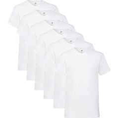 Fruit of the Loom Vyriški marškinėliai su V formos kaklu M L XL XL XXL 3XL 4XL 5XL Spalvų rinkiniai