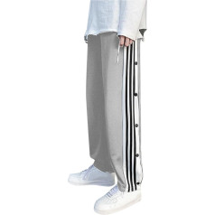 Eauptffy Reha Kelnės Moterų šoninis atidarymas Jogging Bottoms Vyrų pooperacinės kelnės Plačios kojos Treniruočių kelnės Atviros kojos Jogger Laisvalaikio kelnės su sagomis šone Sportinė apranga su kišenėmis