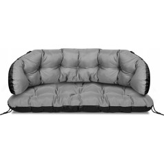 Pagalvėlė 2 vietų suoliukui Sofa Swing Baldai Ratano vandeniui atsparus 190x40cm