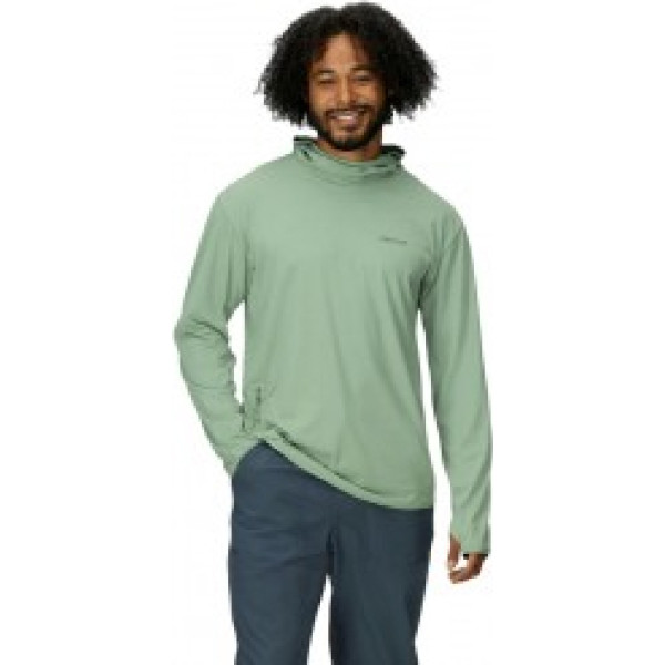 Krekls AREX UPF50 Hoody 01 M Agate Green