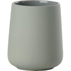 Zone Denmark Nova One Keraminis dantų šepetėlio puodelis su minkšta danga Skersmuo 8 cm Aukštis 10 cm Matcha Green
