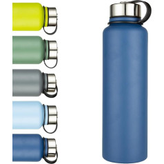 1,5 l metalinis nerūdijančio plieno gertuvė, vakuuminis butelis, nepralaidus vandeniui butelis, be BPA - termosas, izoliuotas butelis su užsukamu dangteliu sportui, sporto salėje, lauke (mėlynas)
