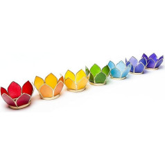 Mažas naktinis žibintas 7 Fleur De Lotus formos Capiz