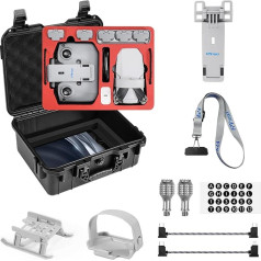 FPVtosky Mini 4K/Mini 2 SE dėklas, juodas, 8-in-1 priedų rinkinys
